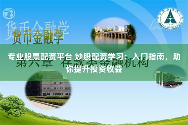 专业股票配资平台 炒股配资学习：入门指南，助你提升投资收益